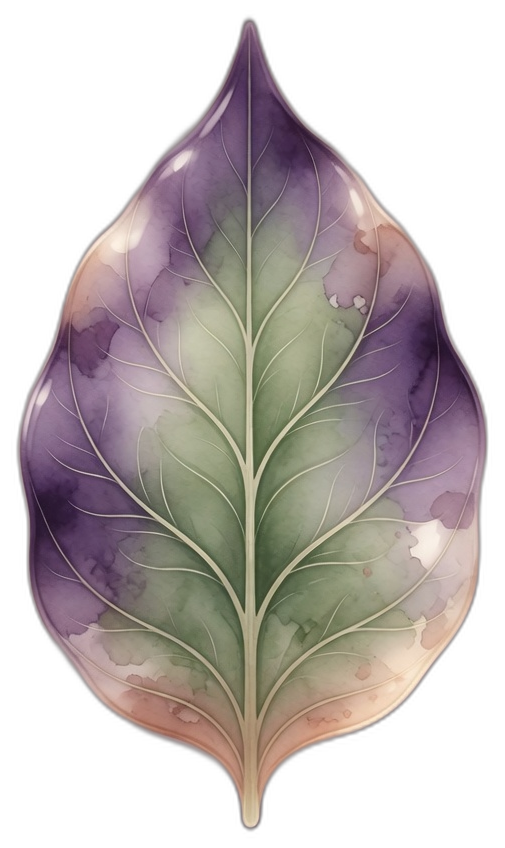 MoodEvo leaf — soft visual for a gentle mood journal check-in